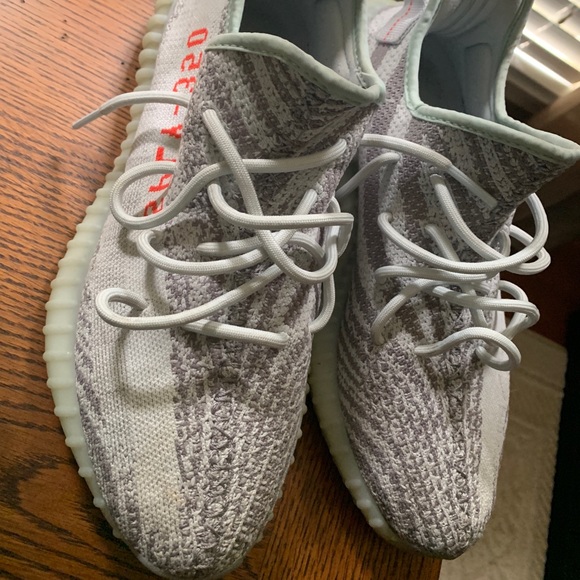 Yeezy v2 blue tint